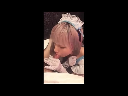 ❤️ Јапански идол [маиука], костим француске собарице, први део, пушење и дркање са лосионом ❤❌ Квалитетан секс на sr.wassell.ru ❤